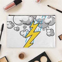 Storm Thunder Lightning Light Flash Cloud Cosmetic Bag (large) by danenraven