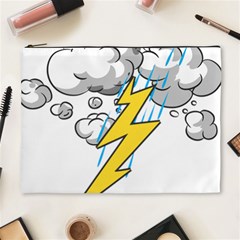 Storm Thunder Lightning Light Flash Cloud Cosmetic Bag (xl) by danenraven