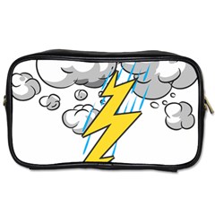 Storm Thunder Lightning Light Flash Cloud Toiletries Bag (one Side) by danenraven