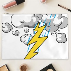 Storm Thunder Lightning Light Flash Cloud Cosmetic Bag (xxl) by danenraven