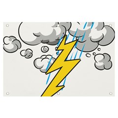 Storm Thunder Lightning Light Flash Cloud Banner And Sign 6  X 4  by danenraven