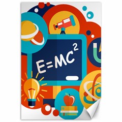 Natural Science Physics Laboratory Formula Canvas 12  x 18 