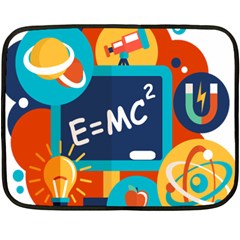 Natural Science Physics Laboratory Formula Double Sided Fleece Blanket (Mini) 