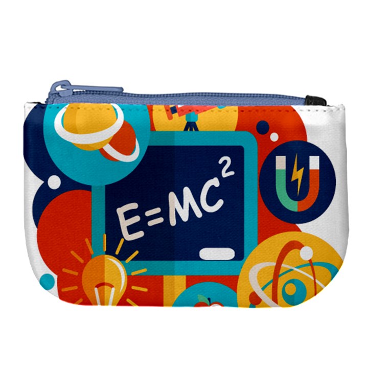 Natural Science Physics Laboratory Formula Large Coin Purse