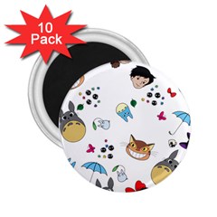 My Neighbor Totoro Cartoon 2 25  Magnets (10 Pack)  by danenraven