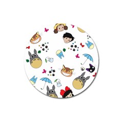 My Neighbor Totoro Cartoon Magnet 3  (round) by danenraven