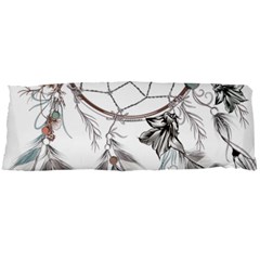 Dreamcatcher Feather Flower Illustration Art Body Pillow Case Dakimakura (two Sides) by danenraven