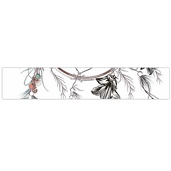 Dreamcatcher Feather Flower Illustration Art Large Flano Scarf 