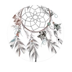 Dreamcatcher Feather Flower Illustration Art Mini Round Pill Box (pack Of 5) by danenraven