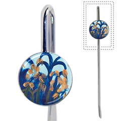 Golden Blue Tulips Book Mark by RobbyArt