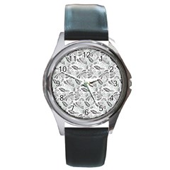 Batik-01 Round Metal Watch by nateshop