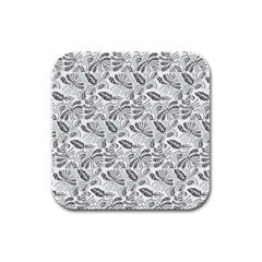 Batik-01 Rubber Square Coaster (4 Pack) by nateshop