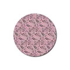 Batik-02 Rubber Round Coaster (4 Pack) by nateshop