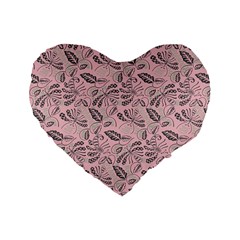 Batik-02 Standard 16  Premium Heart Shape Cushions by nateshop