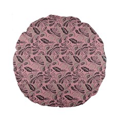 Batik-02 Standard 15  Premium Flano Round Cushions