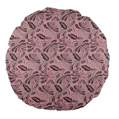 Batik-02 Large 18  Premium Flano Round Cushions by nateshop