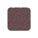 Batik-03 Rubber Square Coaster (4 pack) Front