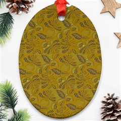 Batik-04 Oval Ornament (two Sides) by nateshop