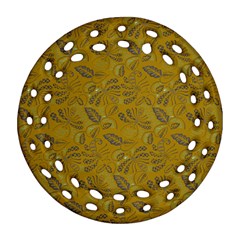 Batik-04 Round Filigree Ornament (two Sides) by nateshop