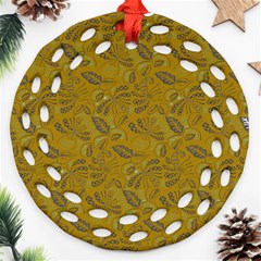 Batik-04 Ornament (round Filigree) by nateshop