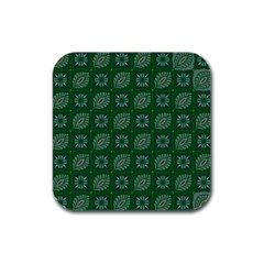 Batik-05 Rubber Square Coaster (4 Pack) by nateshop