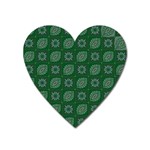 Batik-05 Heart Magnet Front