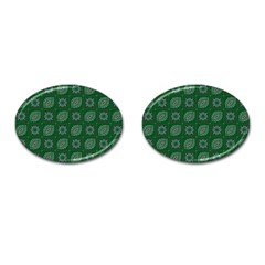 Batik-05 Cufflinks (oval) by nateshop