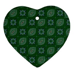 Batik-05 Heart Ornament (two Sides) by nateshop