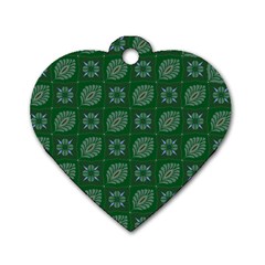 Batik-05 Dog Tag Heart (two Sides) by nateshop