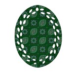 Batik-05 Oval Filigree Ornament (Two Sides) Front