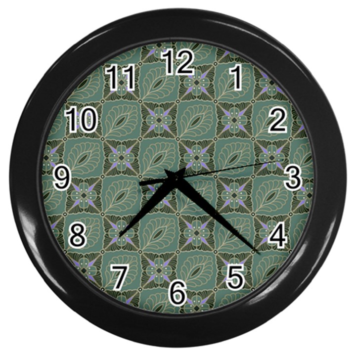 Batik-tradisional Wall Clock (Black)