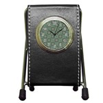 Batik-tradisional Pen Holder Desk Clock Front