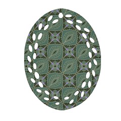 Batik-tradisional Oval Filigree Ornament (two Sides) by nateshop