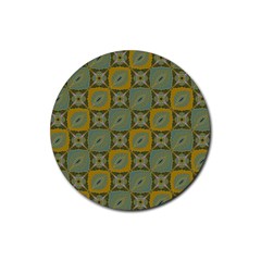 Batik-tradisional-01 Rubber Coaster (round) by nateshop