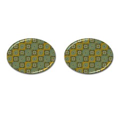 Batik-tradisional-01 Cufflinks (oval) by nateshop