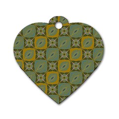 Batik-tradisional-01 Dog Tag Heart (two Sides) by nateshop