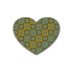 Batik-tradisional-01 Rubber Heart Coaster (4 Pack) by nateshop