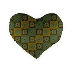 Batik-tradisional-01 Standard 16  Premium Heart Shape Cushions