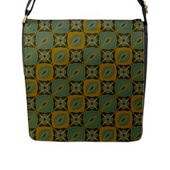 Batik-tradisional-01 Flap Closure Messenger Bag (l) by nateshop