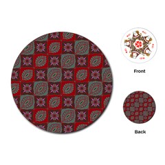 Batik-tradisional-02 Playing Cards Single Design (round) by nateshop