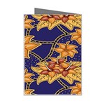 Seamless-pattern Floral Batik-vector Mini Greeting Card Right