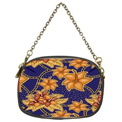 Seamless-pattern Floral Batik-vector Chain Purse (one Side) by nateshop