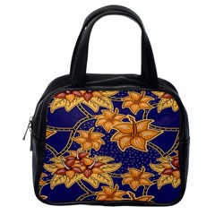 Seamless-pattern Floral Batik-vector Classic Handbag (one Side) by nateshop