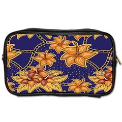 Seamless-pattern Floral Batik-vector Toiletries Bag (two Sides) by nateshop