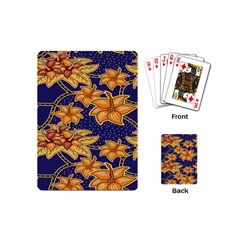 Seamless-pattern Floral Batik-vector Playing Cards Single Design (mini) by nateshop