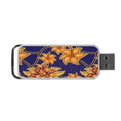 Seamless-pattern Floral Batik-vector Portable Usb Flash (one Side) by nateshop