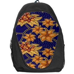 Seamless-pattern Floral Batik-vector Backpack Bag by nateshop