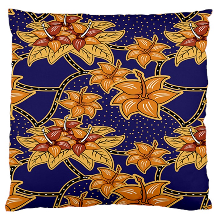 Seamless-pattern Floral Batik-vector Standard Flano Cushion Case (One Side)