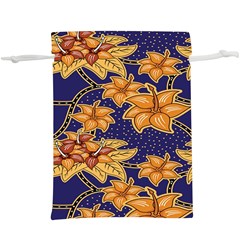 Seamless-pattern Floral Batik-vector  Lightweight Drawstring Pouch (xl) by nateshop