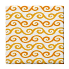 Seamless-pattern-ibatik-luxury-style-vector Tile Coaster by nateshop